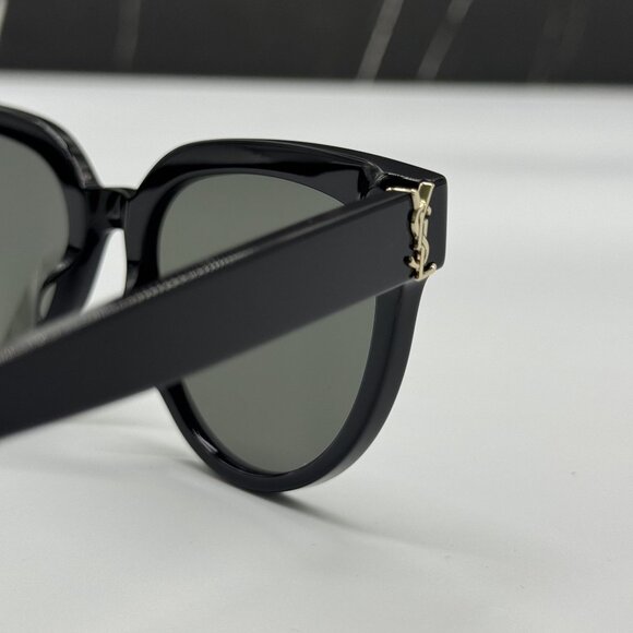 NEW SAINT LAURENT SL M28 003 WOMEN BLACK SUNGLASSES - Picture 4 of 8